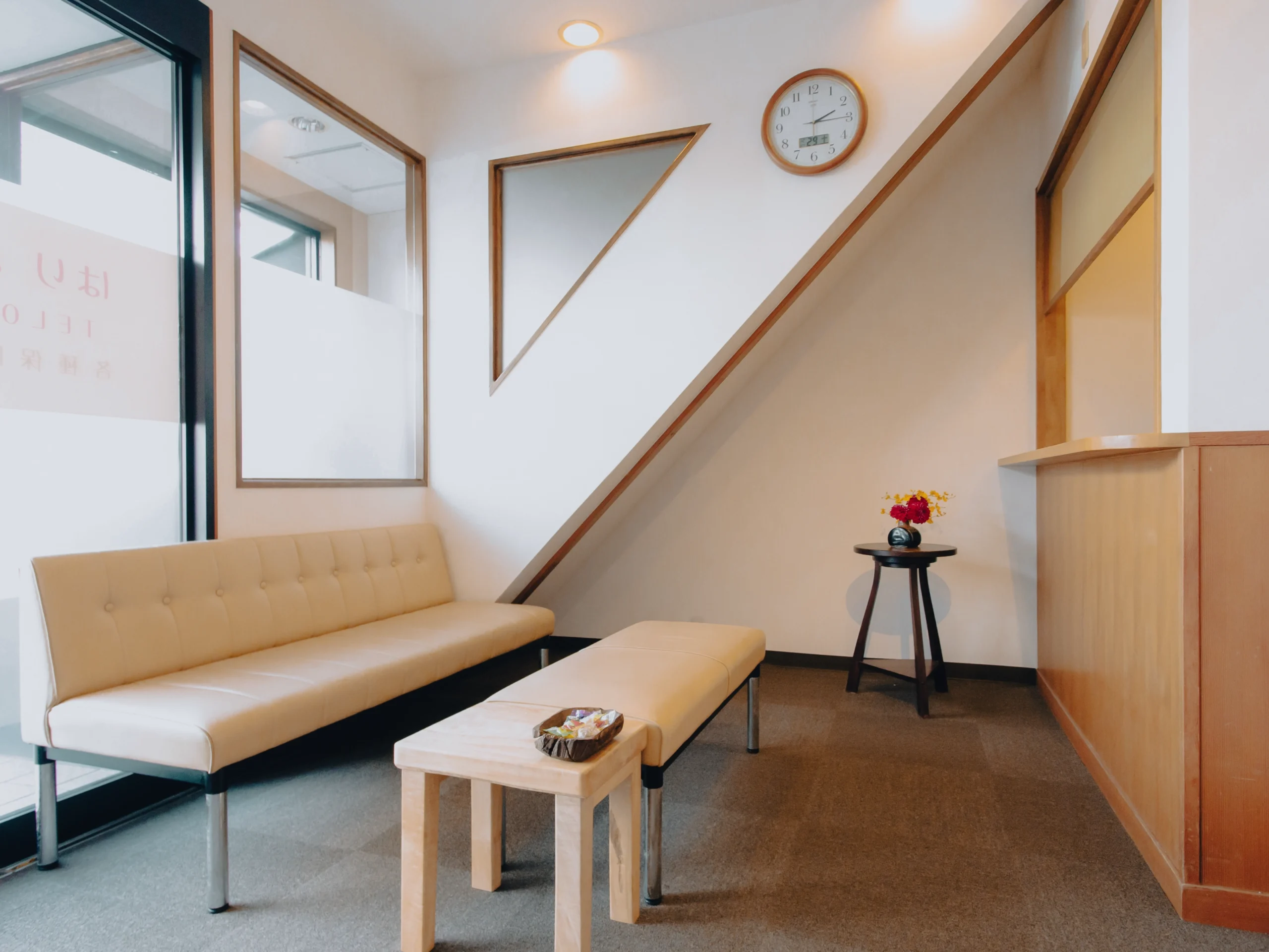 Reception area at ORIEST KYOTO