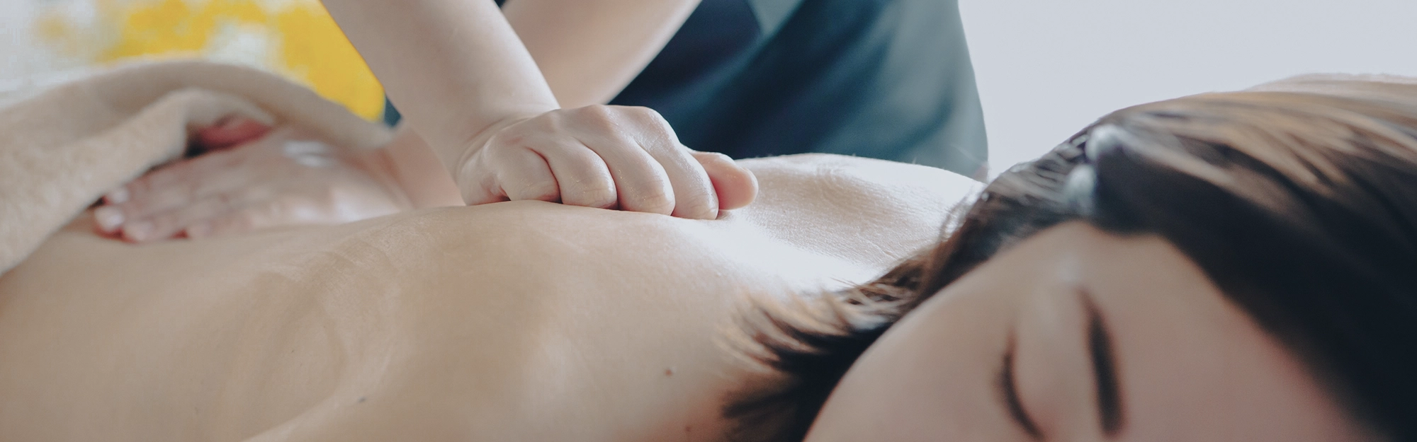 Deep tissue massage with firm pressure at Oriest Kyoto